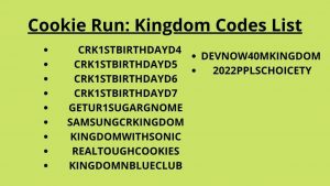 cookie run kingdom codes working free